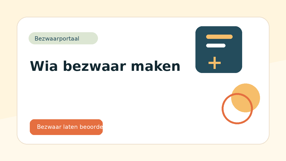 wia bezwaar maken